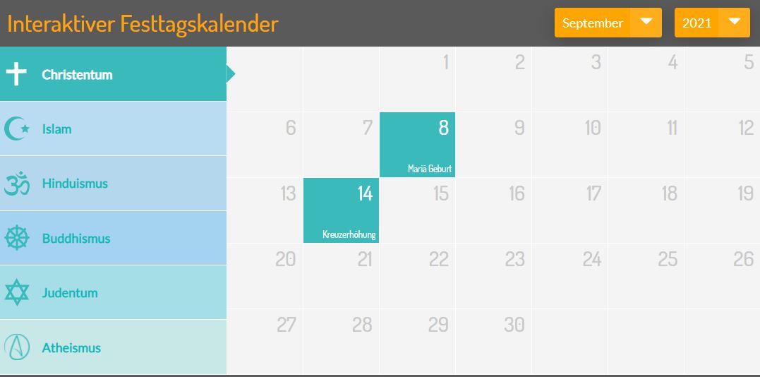 Interaktiver Kalender. Foto: comparado GmbH 