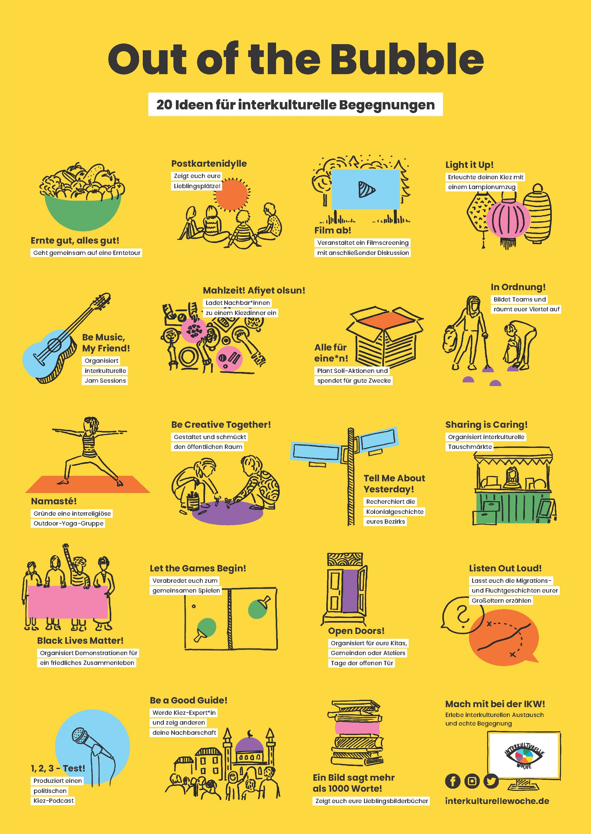 Plakat "Out of the Bubble"