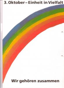 1992: Plakat "Regenbogen - Wir gehören zusammen"