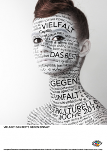 IKW 2016: Plakat und Postkarte "Gesicht Vielfalt"