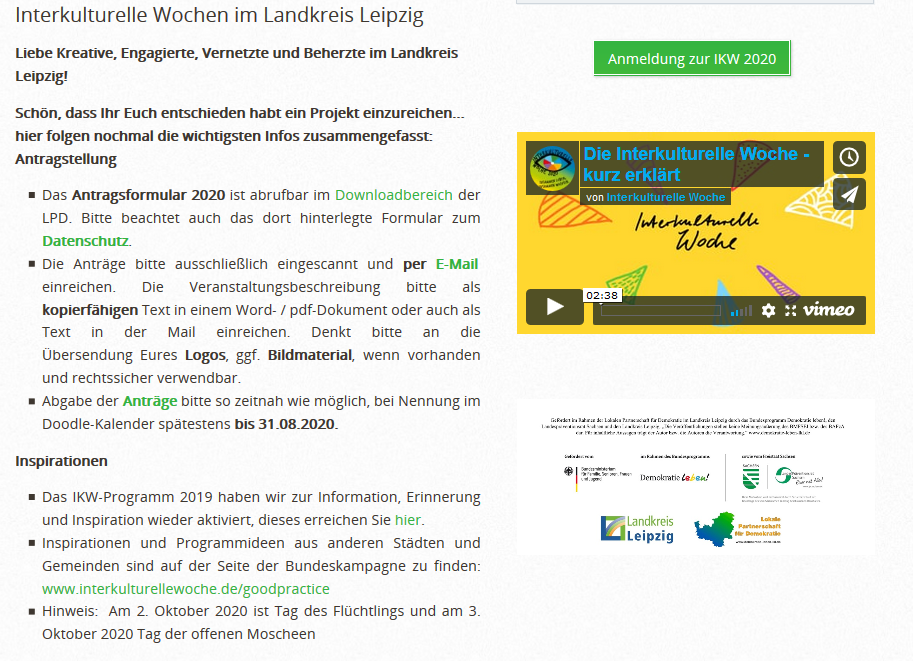 Screenshot IKW Landkreis Leipzig