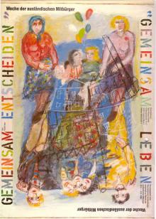 1986: Plakat "Woche der ausländischen Mitbürger"