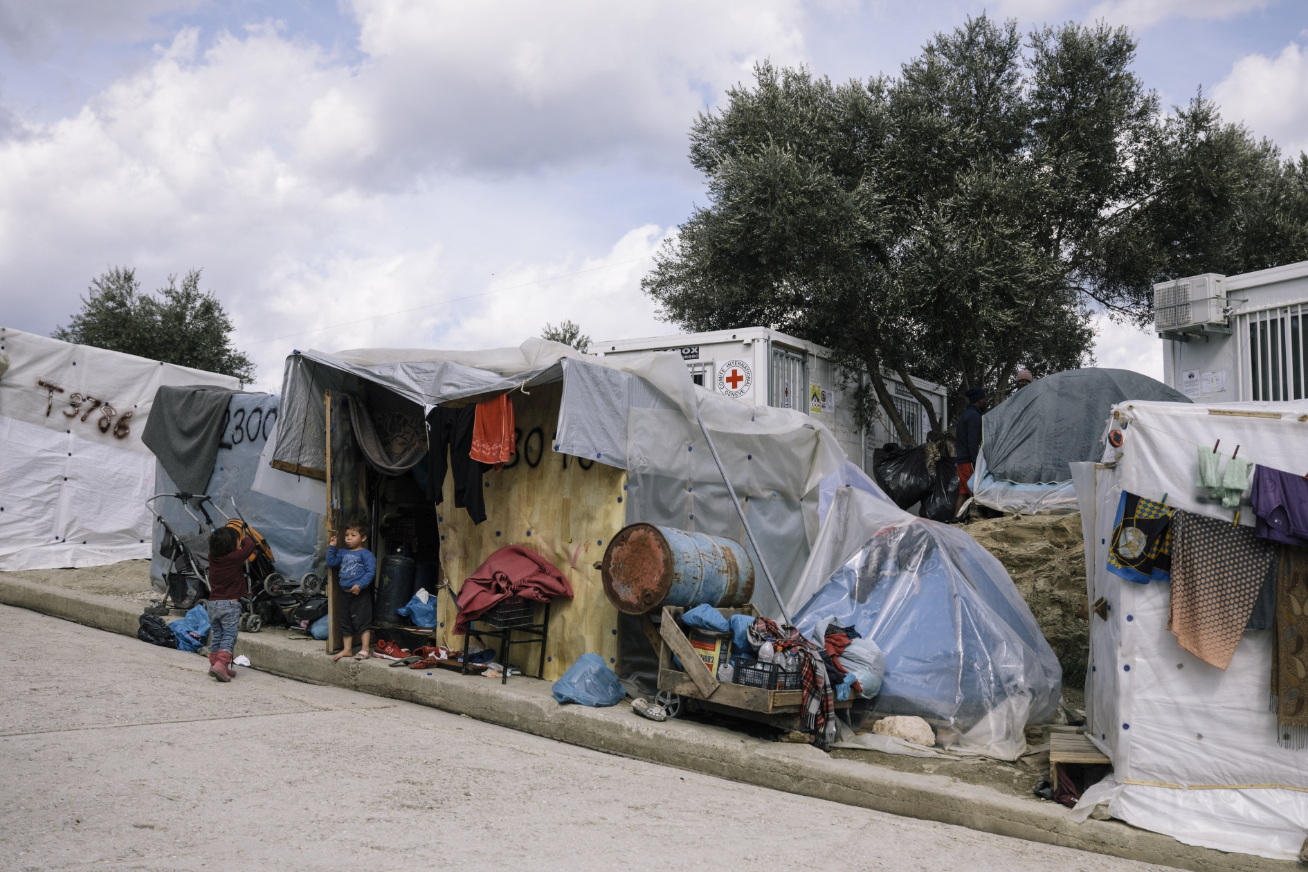 Permanenter Ausnahmeszustand unter freiem Himmel: Das Flüchtlingslager Moria Ende Februar 2020.
