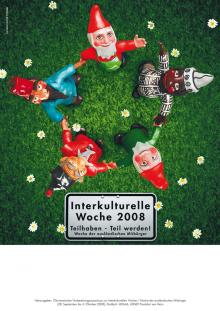 IKW 2008: Plakat und Postarte "Gartenzwerge"