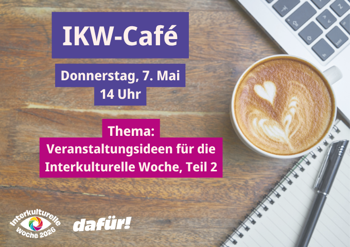 Hinweis auf das IKW-Café am 7. Mai 2026